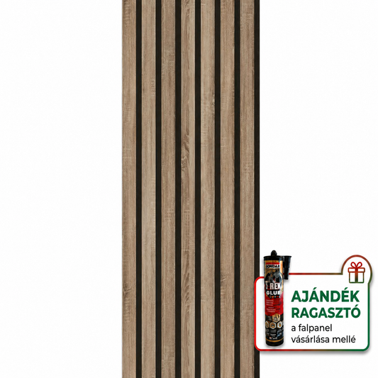 Prémium Akusztikus Falpanel - Bella Vintage Oak(278x60cm)