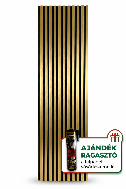 Prémium Akusztikus Falpanel - Arany (275x60cm)