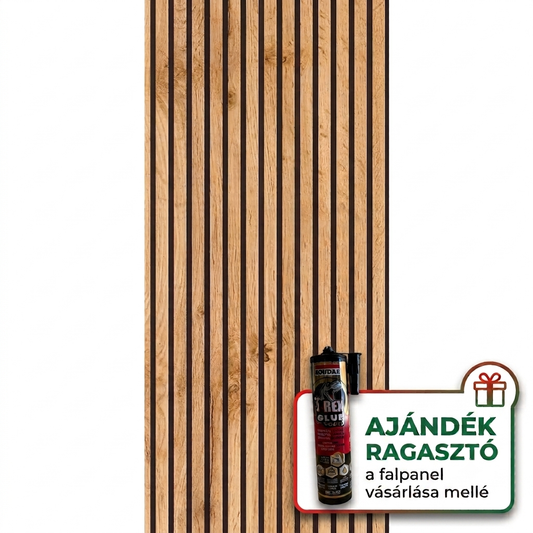 Prémium Akusztikus Falpanel - Bella Pecan(278x60cm)