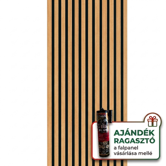 Prémium Akusztikus Falpanel - Bella Teak(278x60cm)